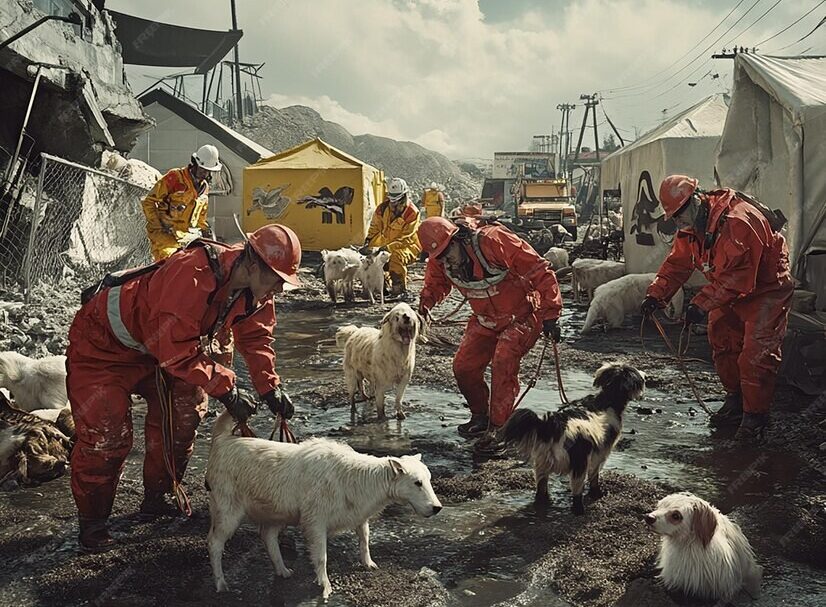 Locandina soccorso e assistenza degli animali nelle emergenze non epidemiche